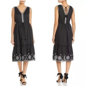 Kate Spade New York Mosaic Embroidered Midi Dress Size‎ Large